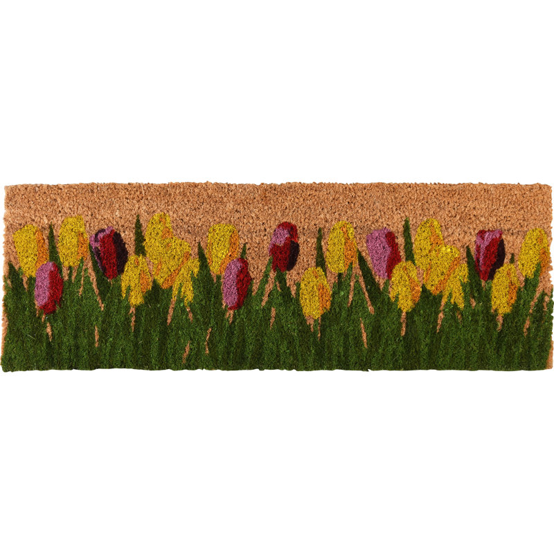 Doormat Coir Tulips