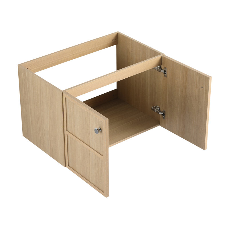 Meuble-lavabo 30 po, contreplaqué de chêne, meuble-lavabo avec rangement intérieur
