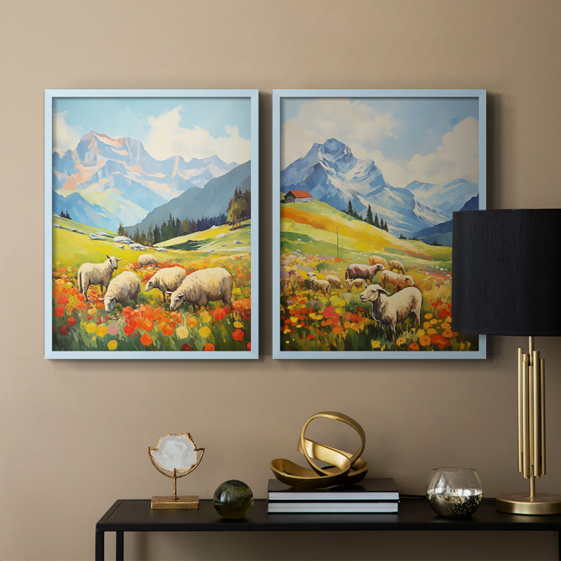 ANIMALS Series CECXI - reproduction encadrée de qualité supérieure - prête à être accrochée - aucun clou requis - aucun clou requis