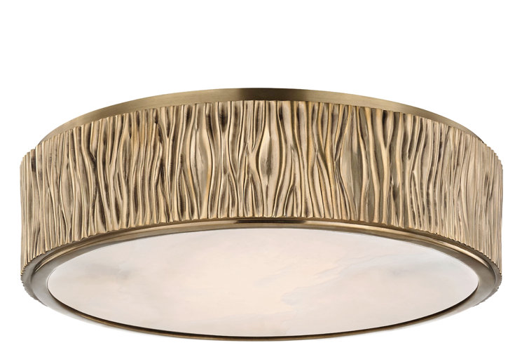 Crispin 1 - Light LED Flush Mount, Aged Brass