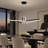 1-Light Dimmable Integrated LED Chandelier