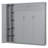 Ashen Murphy Bed with Shelves, Wardrobe & LED Light-115825684-121422758