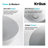 Kraus Thin ceramics Circular Vessel Bathroom Sink