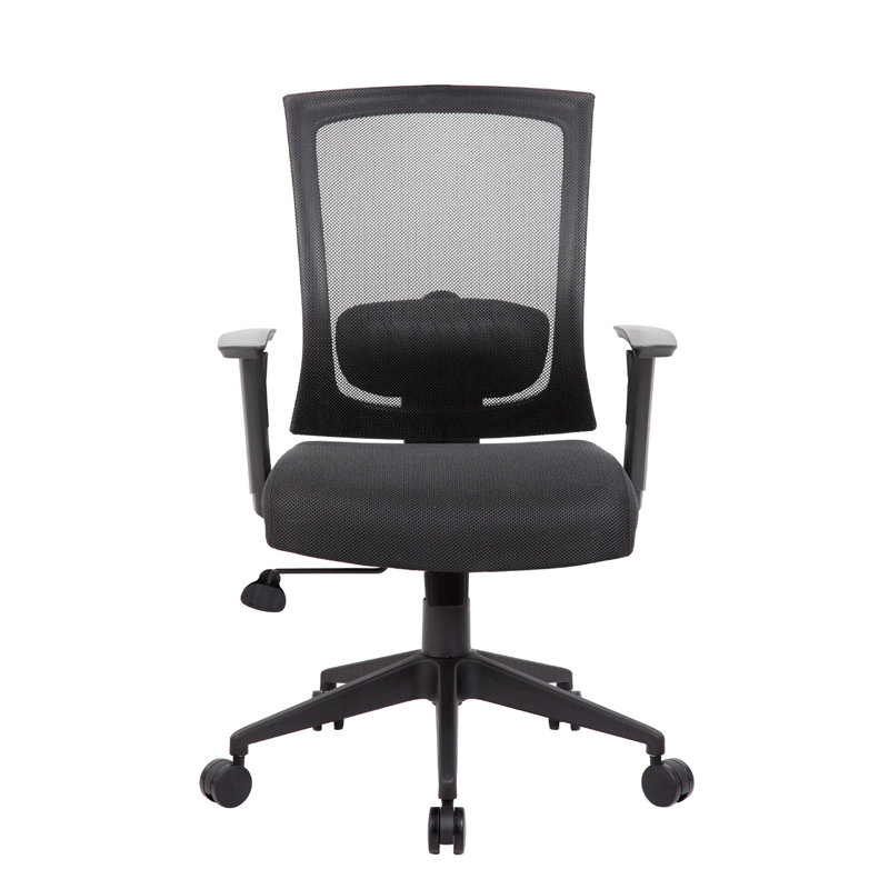 Black Mesh High Back Swivel Task Chair with Adjustable Arms