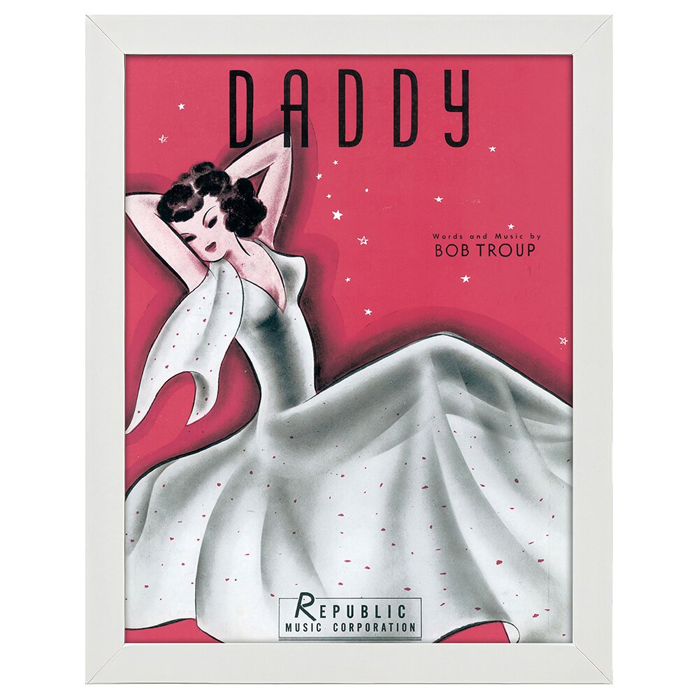 Leinwandbild Vintage Music Cover Daddy