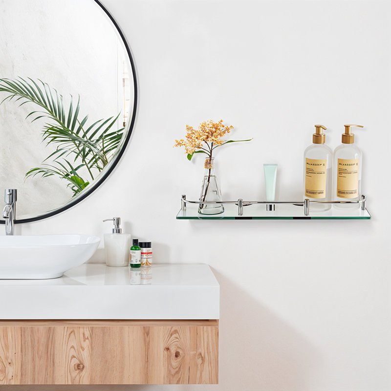 Pitcock Glass Floating Shelf
