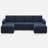 Rafael 4-Seater Modular Sofa Couch Upholstered Storage Sectional Sofa-340759063