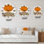 Abstrait abstrait soleil et arc-en-ciel orange minimaliste I-60328524