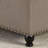 Large square storage ottoman with wooden legs, Upholstered button tufted coffee table with nail trims-96384850