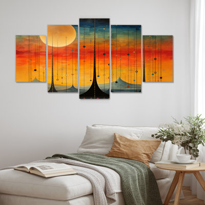 Croker - Abstract Landscape Wall Art 5 Piece