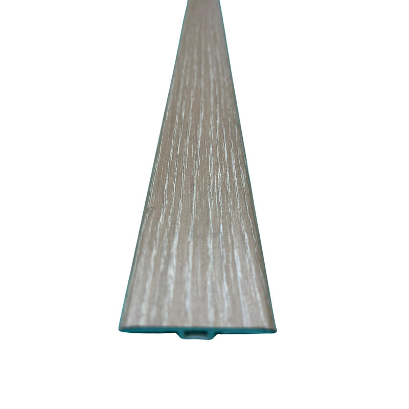 Moulure en T de transition pour plancher en bois Roseau avec rail en U