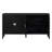 Retro Sideboard With Circular Groove Design