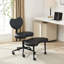 Chaise, chaise à pieds croisés avec roulettes, support lombaire de bureau, tabouret réglable, coussin de siège grande taille, design, Fidgety individuels, Comfort Support Plus: unité centrale noire, version améliorée, design pour