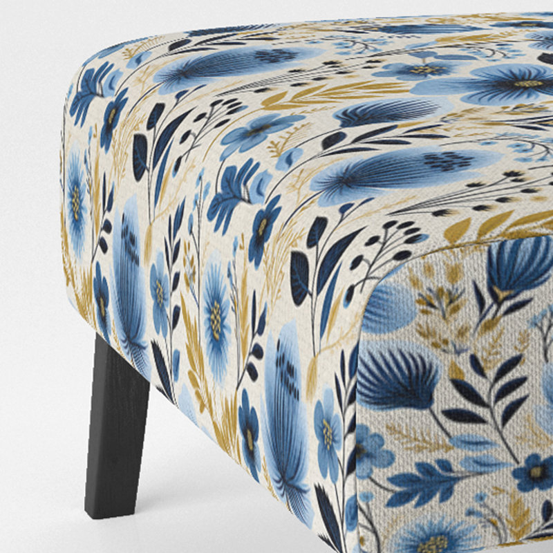 Fauteuil de chambre Nordic Yellow Blue Garden Dreams II