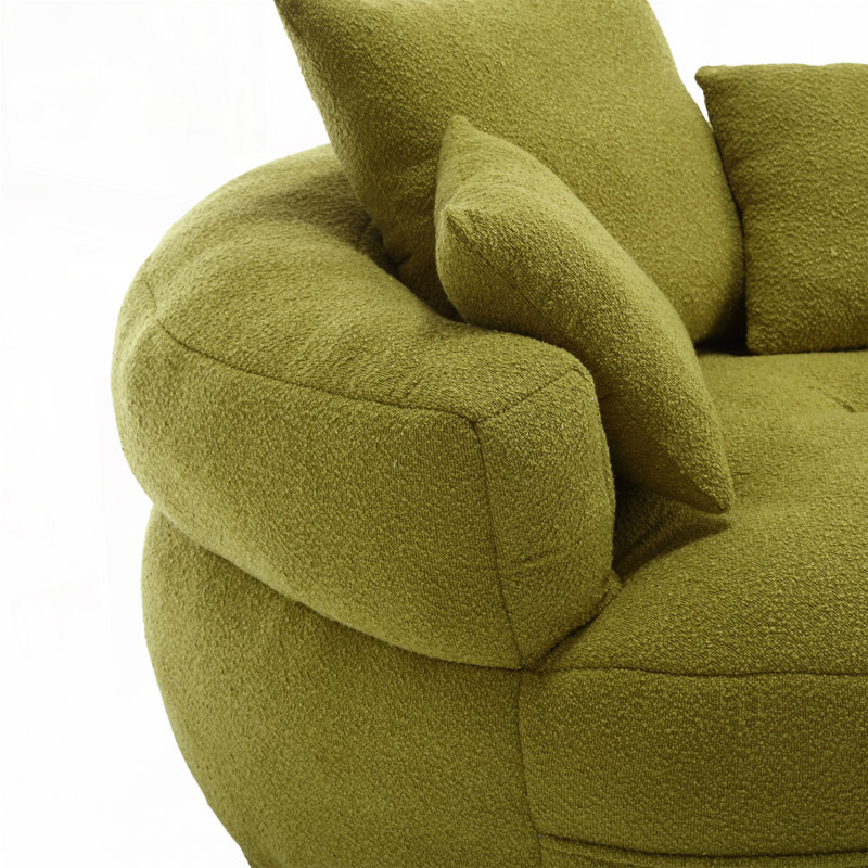 Fauteuil Boucle rembourré, sans assemblage
