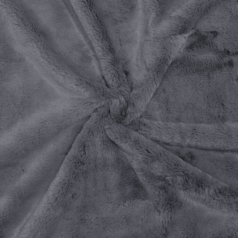 Indoor / Outdoor Square Throw Pillow Cover, Grey Flannel
