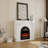 White Manufactured Wood Electric Fireplace