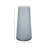 Modern Glass Table Vase With Textured Lines For Home Decor Accent - Stylish Flower Vase & Decorative Tall Vase Centerpiece - 12", Blue-562903812