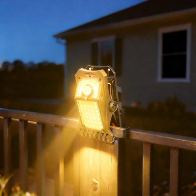 SolarEra High Brightness 45 LED Solar Powered Clip On Outdoor Waterproof Motion Sensor Security Light for Patio Yard Garden