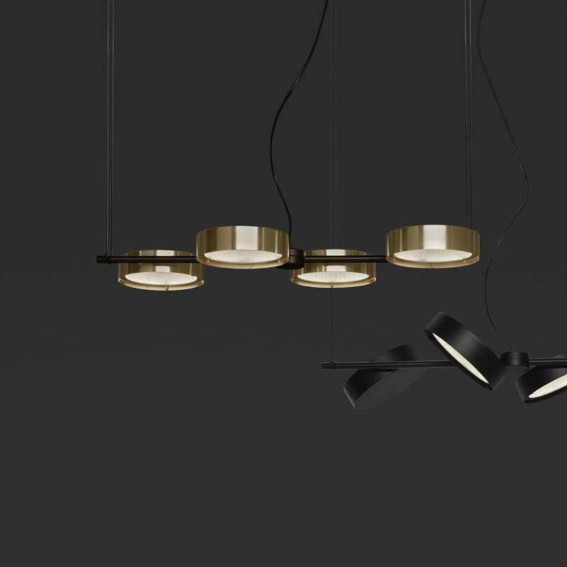 Berlin 4 - Light LED Pendant, Anodic Brass