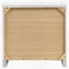 Table de chevet blanche 2 tiroirs ultrabrillante