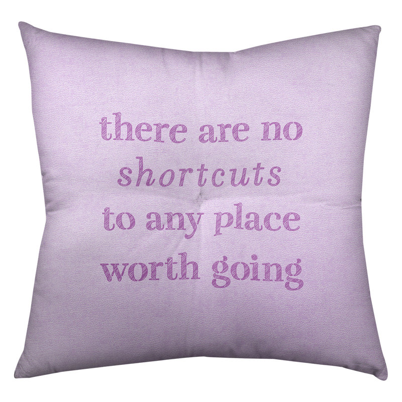 Reversible Throw Pillow, 30" H x 30" W, Violet