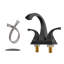 2-handle Bathroom Faucet with Drain Assembly-91695206