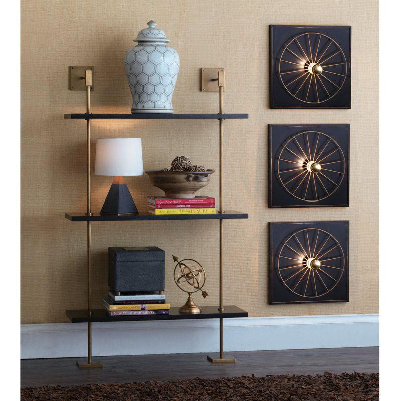 Marais 3 Piece Black Tiered Wall Shelf