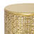 Arvil Golden Round Metal End Table(set of 2)