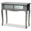 89.99cm Glass Top Console Table