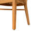 Chaise en bois d'acacia avec osier brun clair Netro