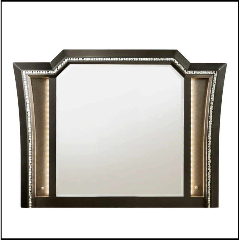 Mirror With LED, Champagne