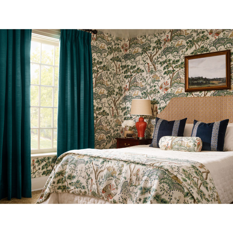 KELMESCOTT WALLCOVERING, Peacock/Sand