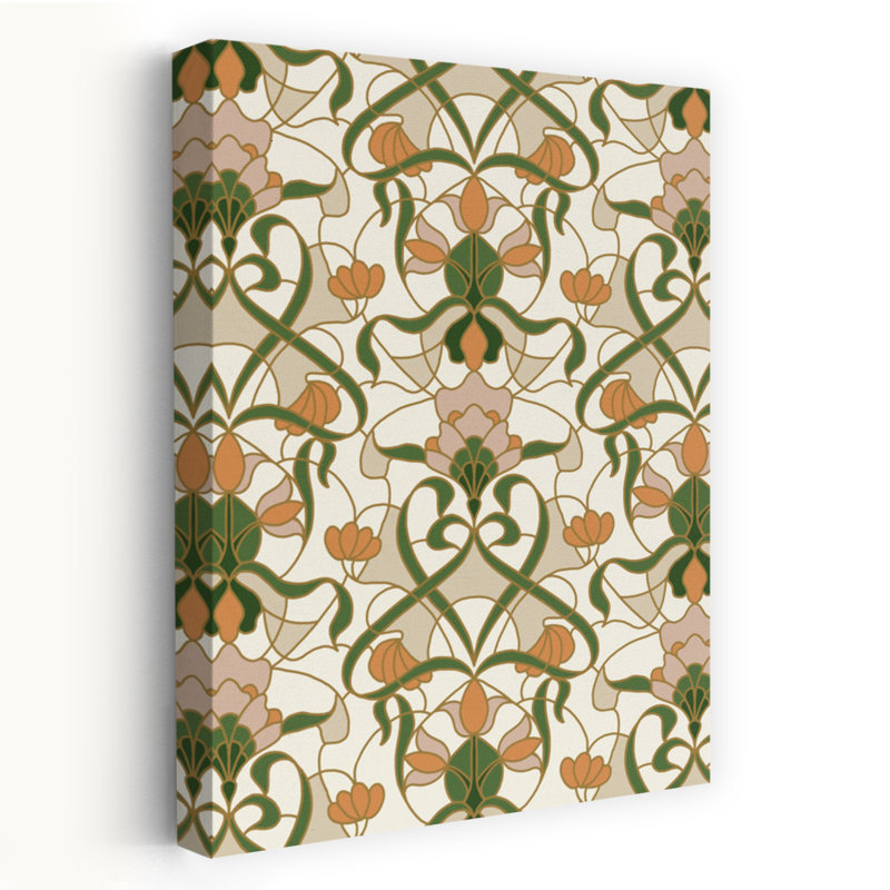 Art mural Art nouveau, H 60 po x l 40 po