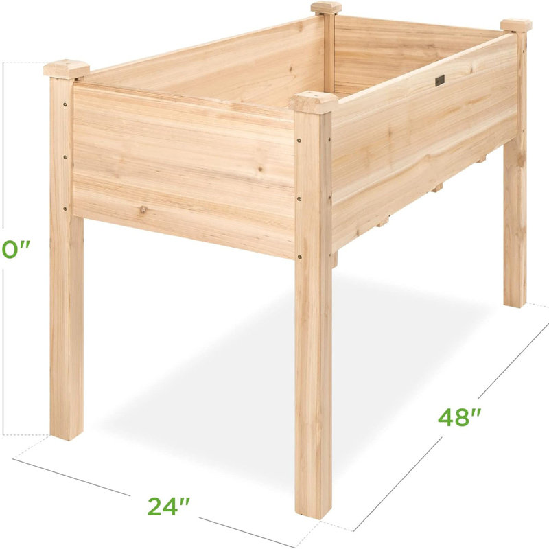 Lit de jardin en bois pour jardin