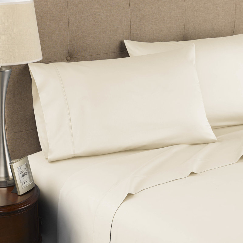  Ensemble de draps en percale 100% coton à densité de tissage 300 fils Harwood, Marine