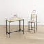 Ensemble de table de bar et chaises 3 pièces, ensemble de table de salle à manger industrielle pour 2 personnes, table de cuisine à hauteur de comptoir avec tabourets de bar, ensemble de table de petit-déjeuner pour 2 petits espaces