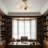 Modern 4-Light Flush Mount Ceiling Light With White Glass Globe Shades-235844221-235844217