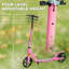 AIYAPLAY Kids Scooter for Ages 6-12 Foldable Kick Scooter 4 Levels Pink