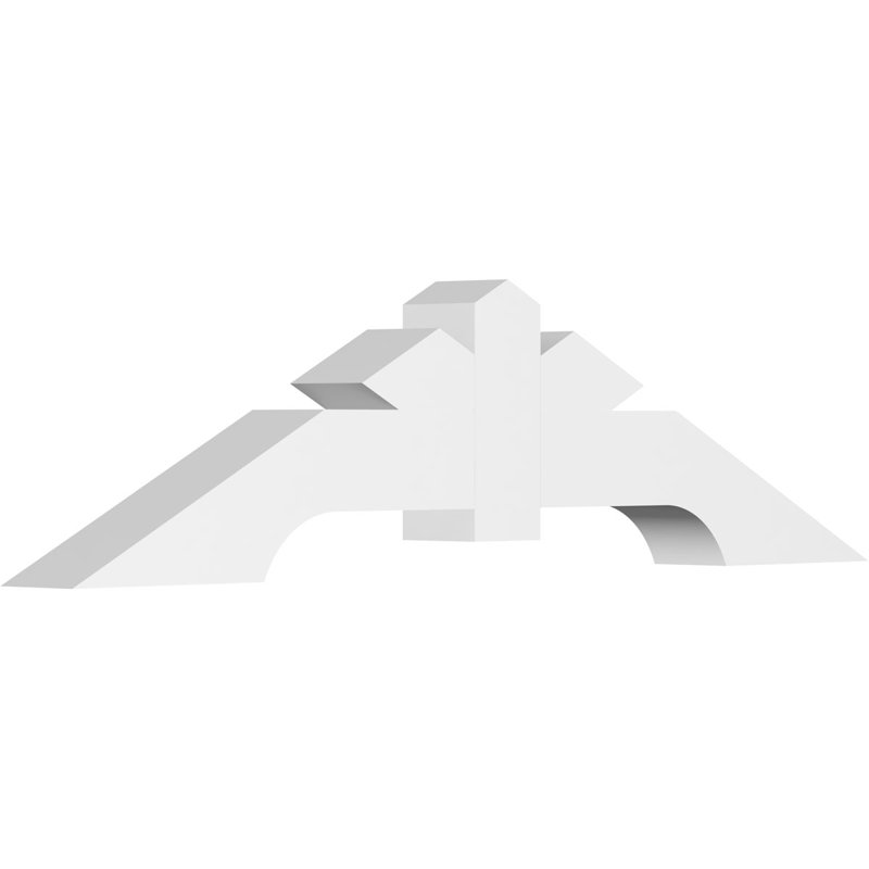 Support de pignon en PVC de qualité architecturale Vanguard, H 12 po x l 48 po (pas: 6/12), P 4 po x F 4 po