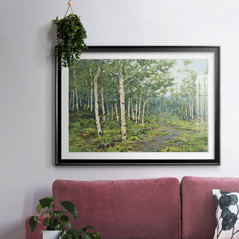 In The Forest, reproduction d'art encadrée, Cadre noir, H 30 po x l 44 po x P 1,5 po