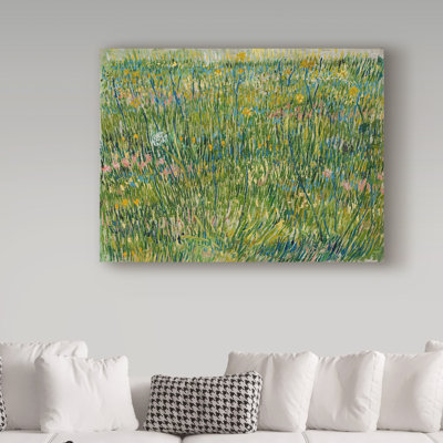 « patch of , april-juin 1887 », reproduction de peinture à l’huile sur toile tendue