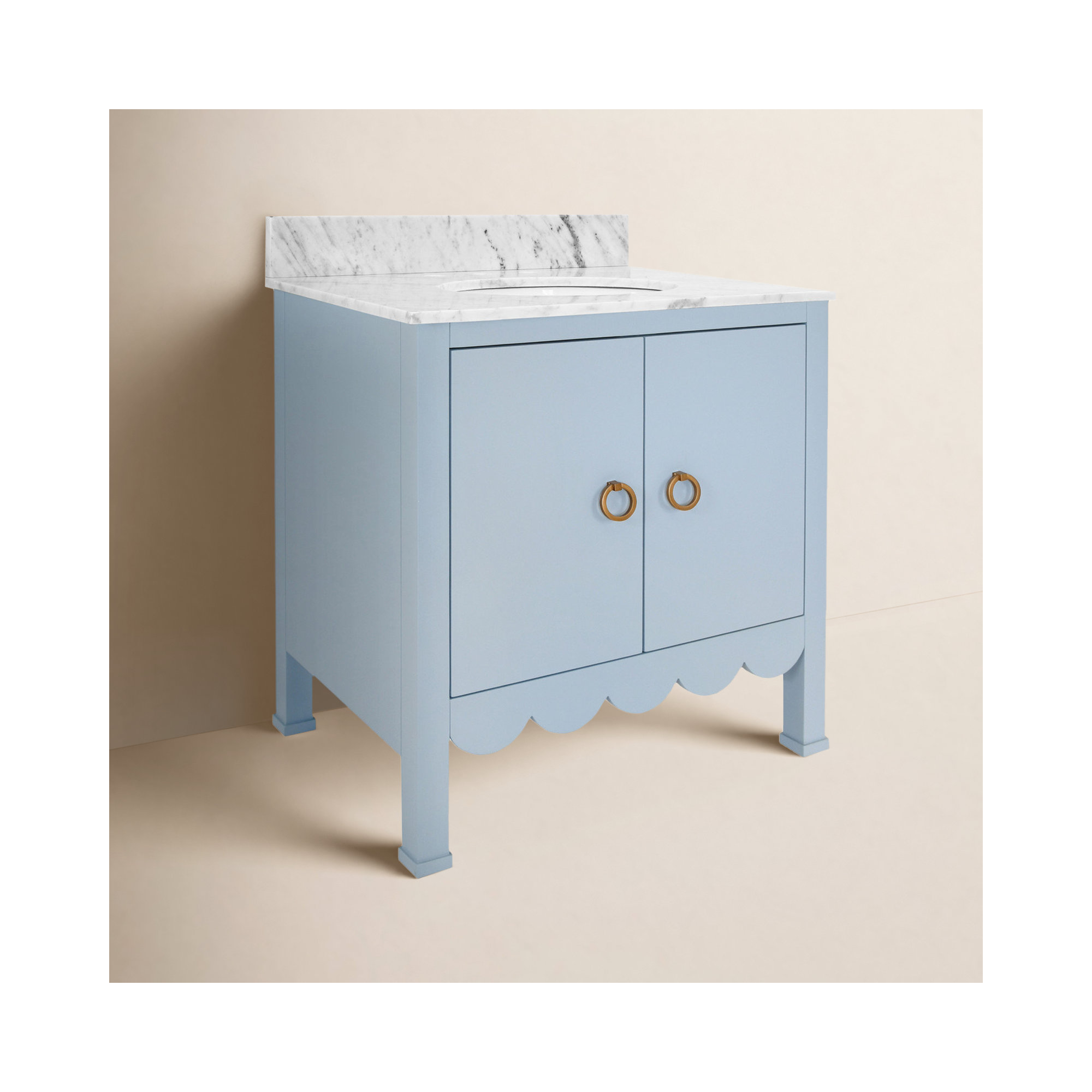 Kealey 30.5'' Single Bathroom Vanity, Matte Light Blue