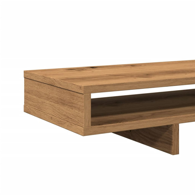 Solid Wood Monitor Stand, Brown