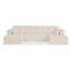 Canapé modulaire en forme de U, canapé modulaire en velours côtelé de style minimaliste moderne-1274615556