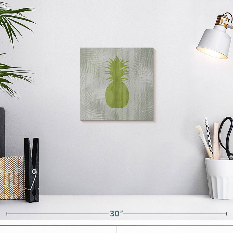 Green Pineapple, 10" H x 10" W