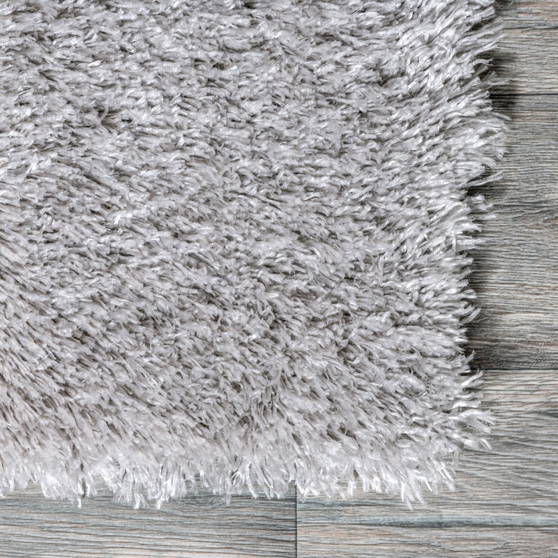 Solid Colour Shag Area Rug, Runner 81 x 244cm
