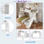 Lit superposé avec escalier de rangement, tablette, glissade et garde-robe-281361473