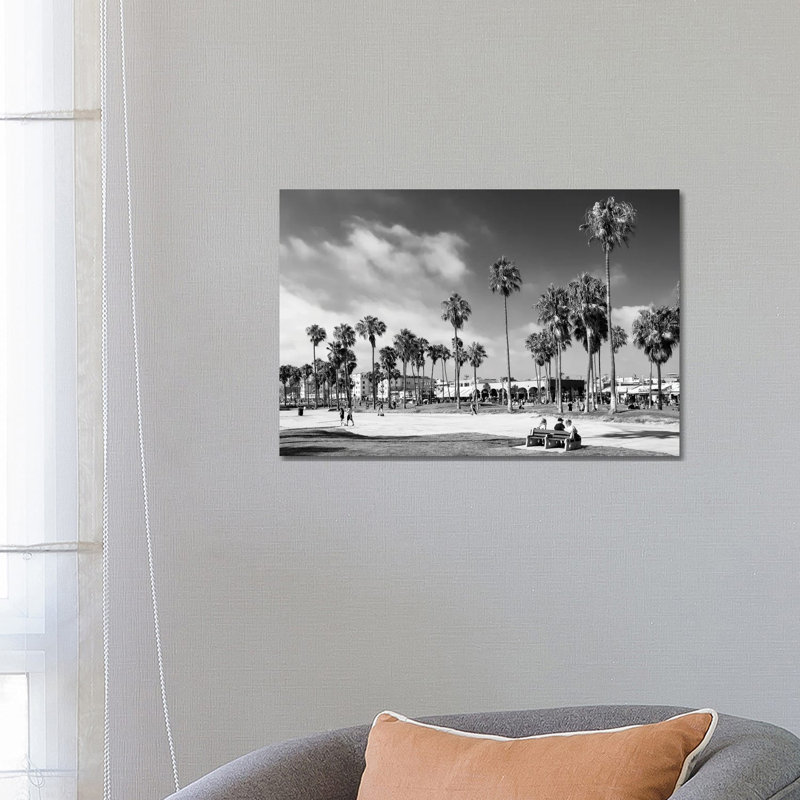 Black California Series - Summer At Venice Beach 1 Piece Wrapped Canvas Wall Art, 66.04 cm H x 45.72 cm W x 1.91 cm D
