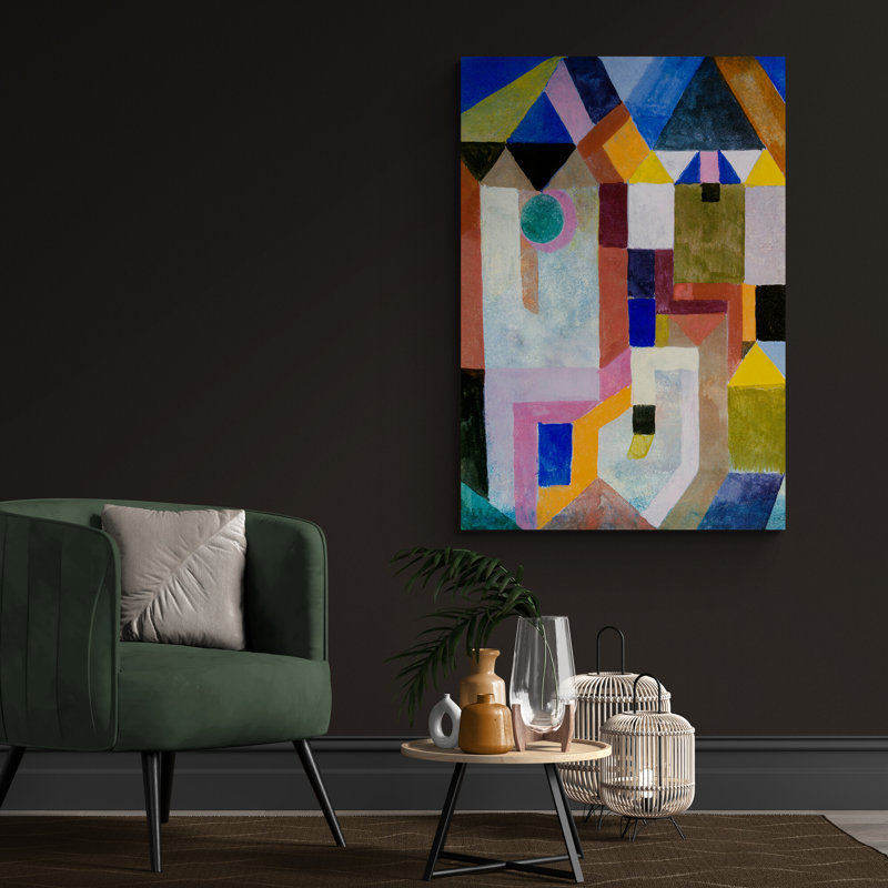 Colourful Architecture by Paul Klee - Wrapped Canvas Art Prints, 82 cm H x 61 cm W